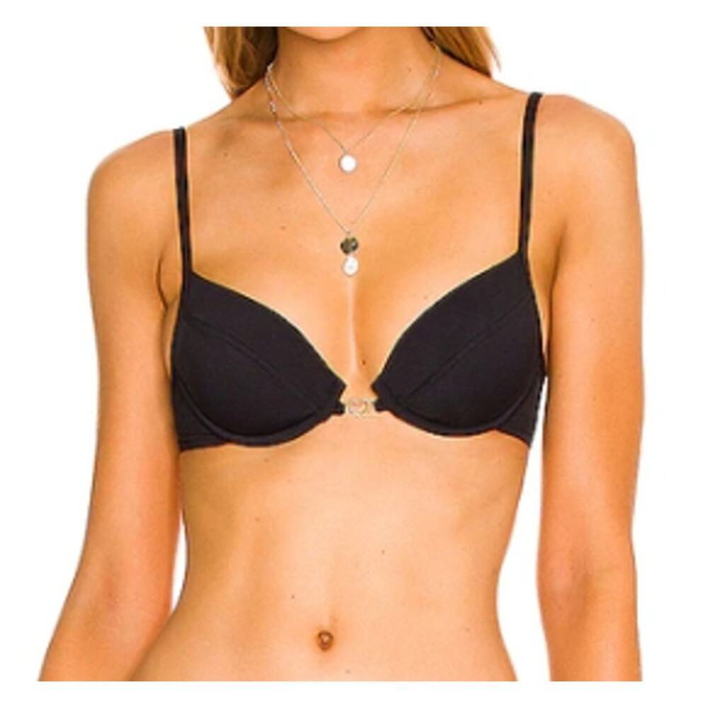 L*Space Stardust Bikini Top In Black S